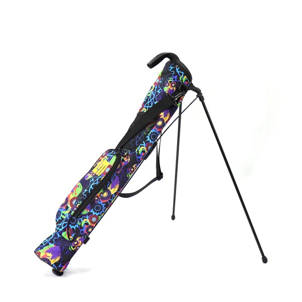 Loudmouth Self Stand Training/Speed Golf Bag "Geometry Skull"