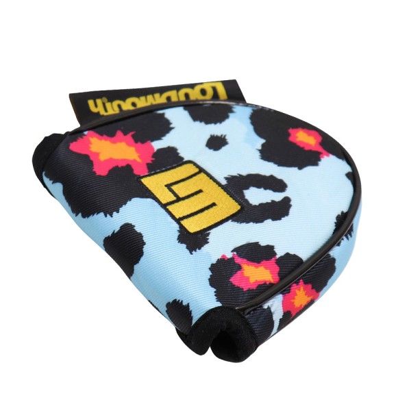Loudmouth Mallet Putter Cover "Neon Cheetah Blue"