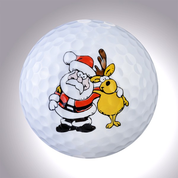 magball-Magnetischer Deko Golfball "Weihnachten""
