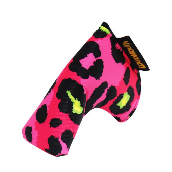 Loudmouth Blade Putter Cover "Neon Cheetah Pink"