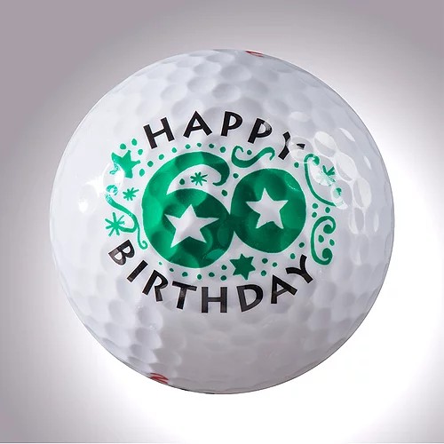 magball-magnetic Deco-Golf Ball "Happy Birthday 60"