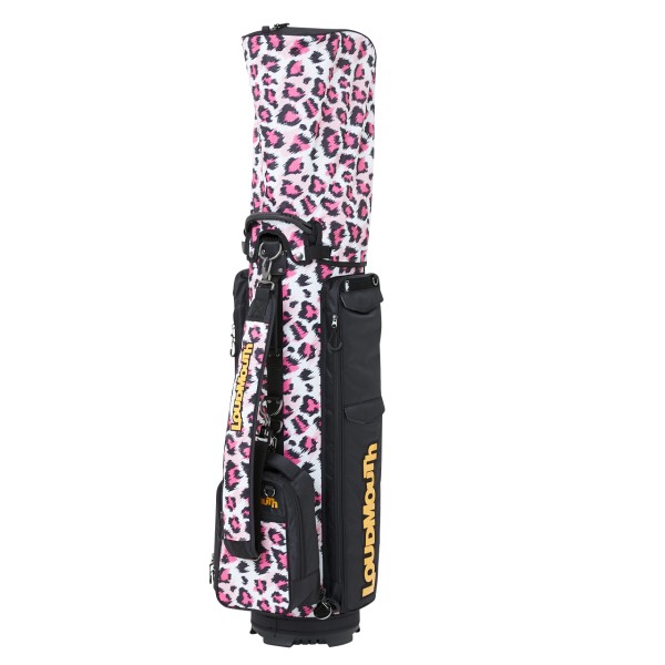 Loudmouth 9 inch Cart Bag - Pink Leopard -