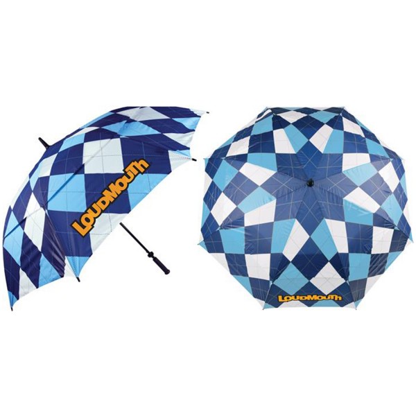 Loudmouth Umbrella-Blue & White