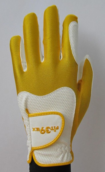 Golf Glove Fit 39 Gold/White
