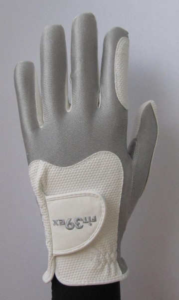 Golf Glove Fit 39 Siver/White