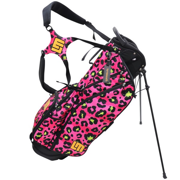 NEW Loudmouth 8.5 inch Stand Bag "Neon Cheetah Pink"