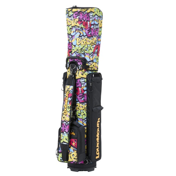 Loudmouth 9 inch Cart Bag - Tags Neon -