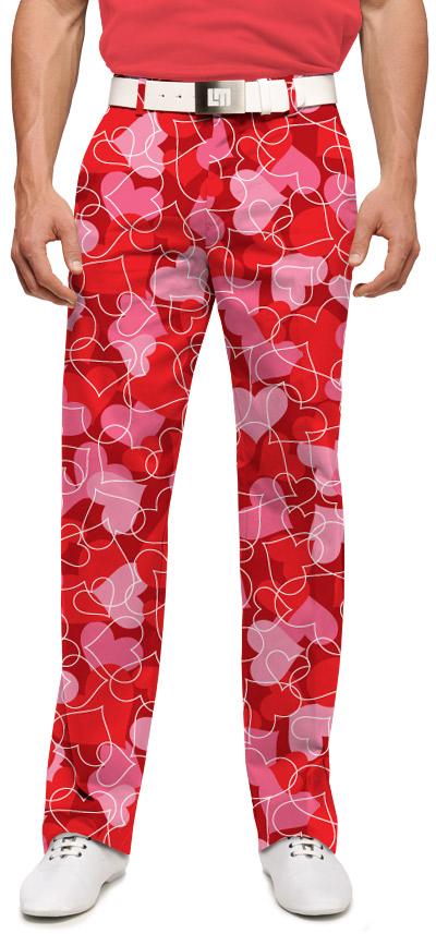 Loudmouth Herren-Hose lang "Fore Shades Of Red" 