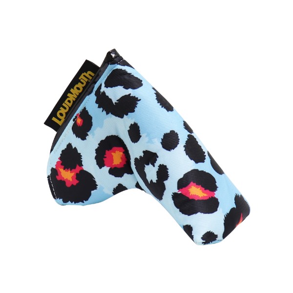 Loudmouth Blade Putter Cover "Neon Cheetah Blue"